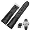 Genuine Leather Watch Strap for MAURICE LACROIX Eliros Watchband First Layer Calfskin Cow Leather Band 20mm 22mm Folding Buckle