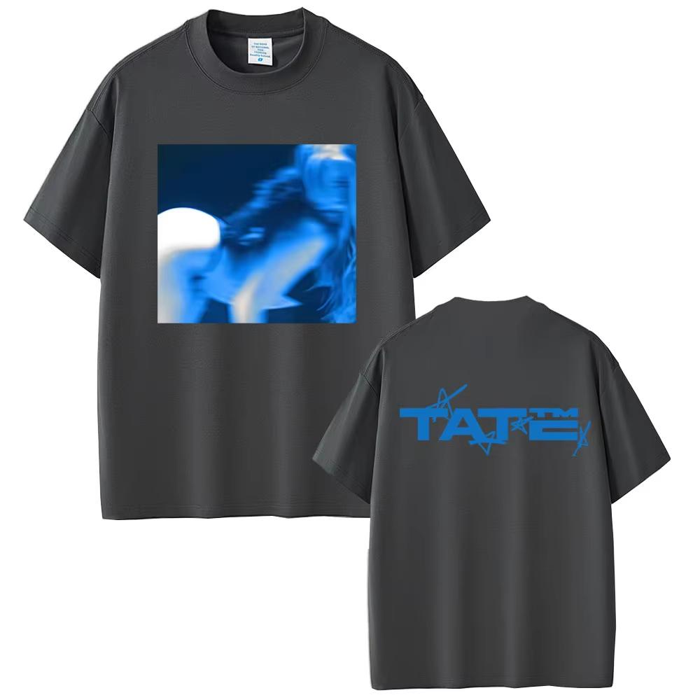 Tate McRae TiT for Tat Album 2025 T-shirt Men Women Fashion Pop Music T Shirt Unisex Casual Cotton Vintage Short Sleeve T-shirts