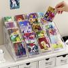 Card display rack tabletop card small cayakli pony large capacity stair storage multi-layer slot box