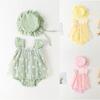 Sagit Newborn Baby Girl Summer Outfits Flower Romper Bodysuit Skirt Hat Jumpsuit