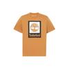 Timberland T-shirt Rond Manches Courtes Imprimé Motif Géométrique Logo Lettre Unisex Top Blé A5QS2-P47