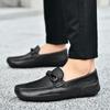 Herbst und Winter Neue Oberlederschuhe Kleine Größe Herren Freizeitlederschuhe Weiche Oberfläche Fahrschuhe