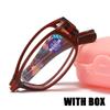 Folding Reading Glasses Anti Blue Light Portable Presbyopia Eyewear Magnifying Lens +100 to +400