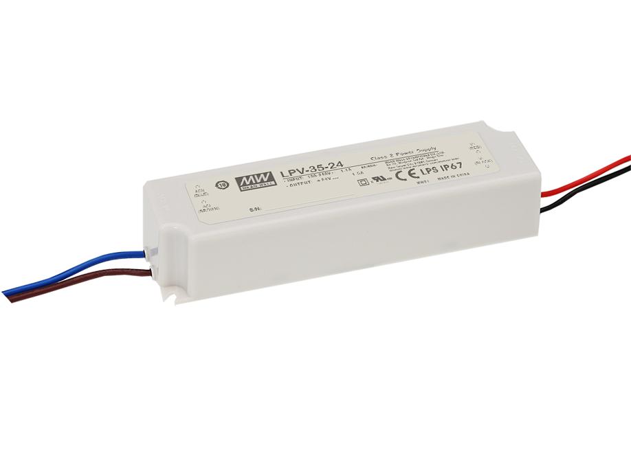 Mean Well Lpv-35-12 Switching Power Supply; LED; 36W; 12V; 3A; 90-264Vac; 127-370Vdc; IP67