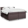 Exclusive House - Slatted Bed Base with Mattress Dark Brown 200x200 Cm