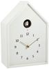Cuckoo Clock Analog Birdhouse Natural Wood White Birdhouse Clock WH Lemnos NY16-12