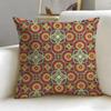Classic Pattern Indian Ethnic Pattern Cushion Cover Soft  EasyWash Pillow Case  Versatile for Couch Bed Travel and Office