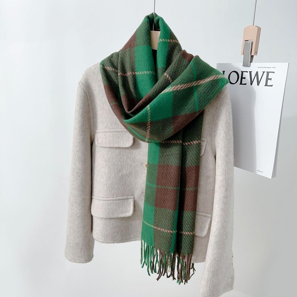 Autumn And Winter New British Retro Style Student Couple Warm And Windproof Scarf Shawl Imitation Cashmere Shawl