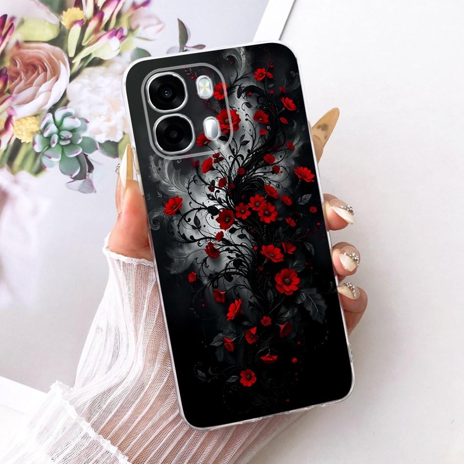 For OPPO A6s CPH2789 Cute Flower Butterfly Cat Painted Case For Oppo A6S 5G Soft Silicone TPU Phone Cases