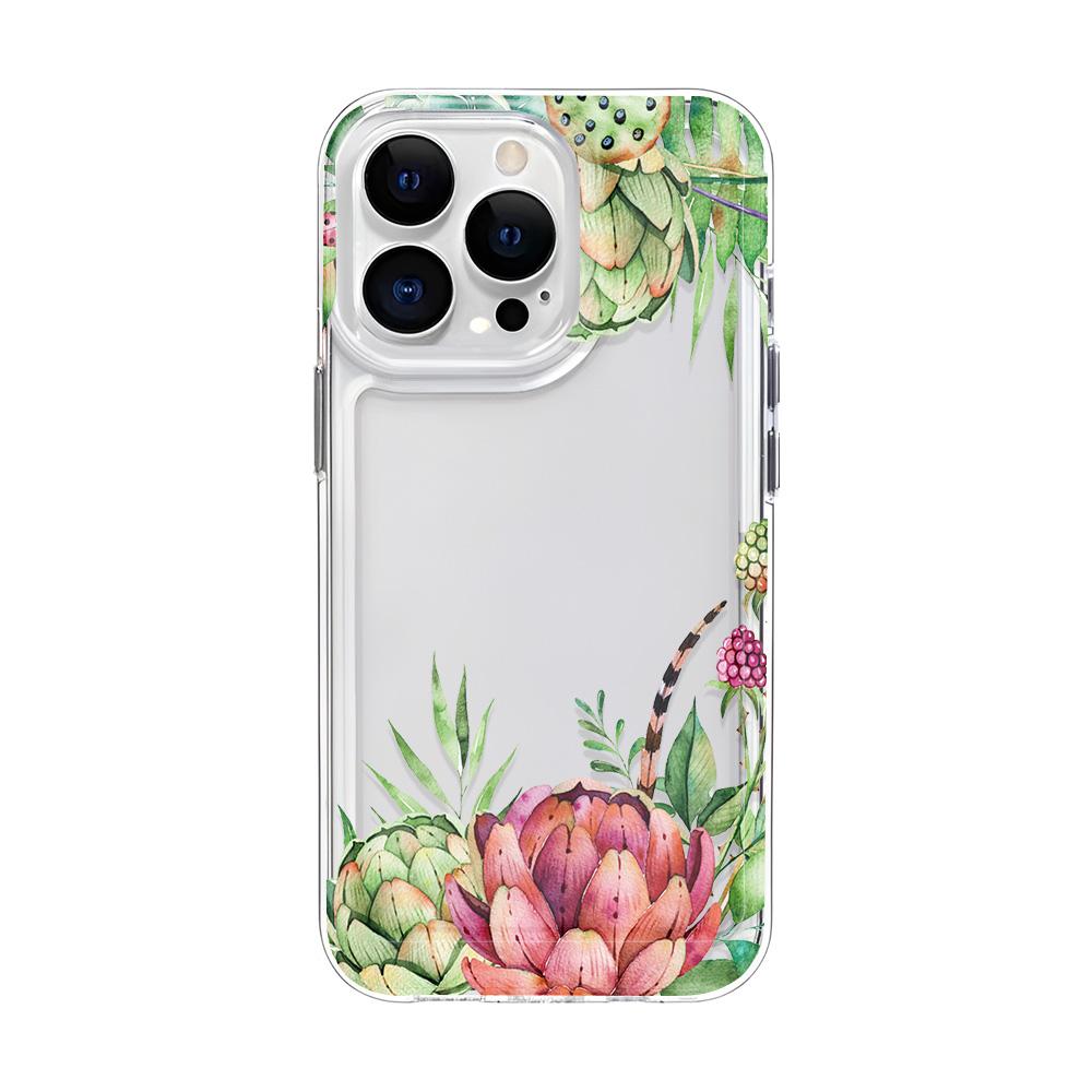 Clear Flower Phone Case For IPhone 11 15 17 13 12 14 16 Pro Max Plus 17 Air Soft Silicone Shockproof Cover Bumper Cover Cases