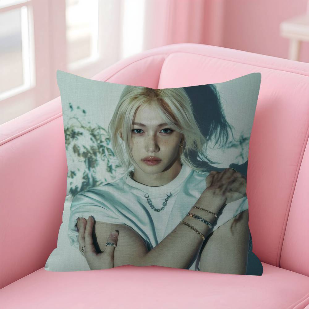 Decorative Room Aesthetics Pillow Case Home Decor Bedroom Sofa Bed Couch Pillow Cover 45x45 Idol Cool FFelixs singer