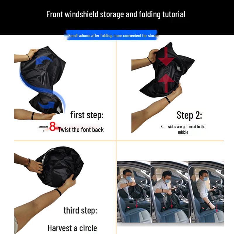 Custom Sunshade for Front Windshield - Fit for Proton, Triton, Hilux, Viva - Double-Layer Heat Insulation