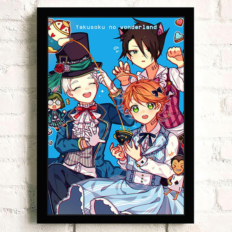 Popular 5D Diy Cross Stitch The Promised Neverland Painting Full Drill Cross-Stitch Crafts Kit Wall Sticker Home Decor