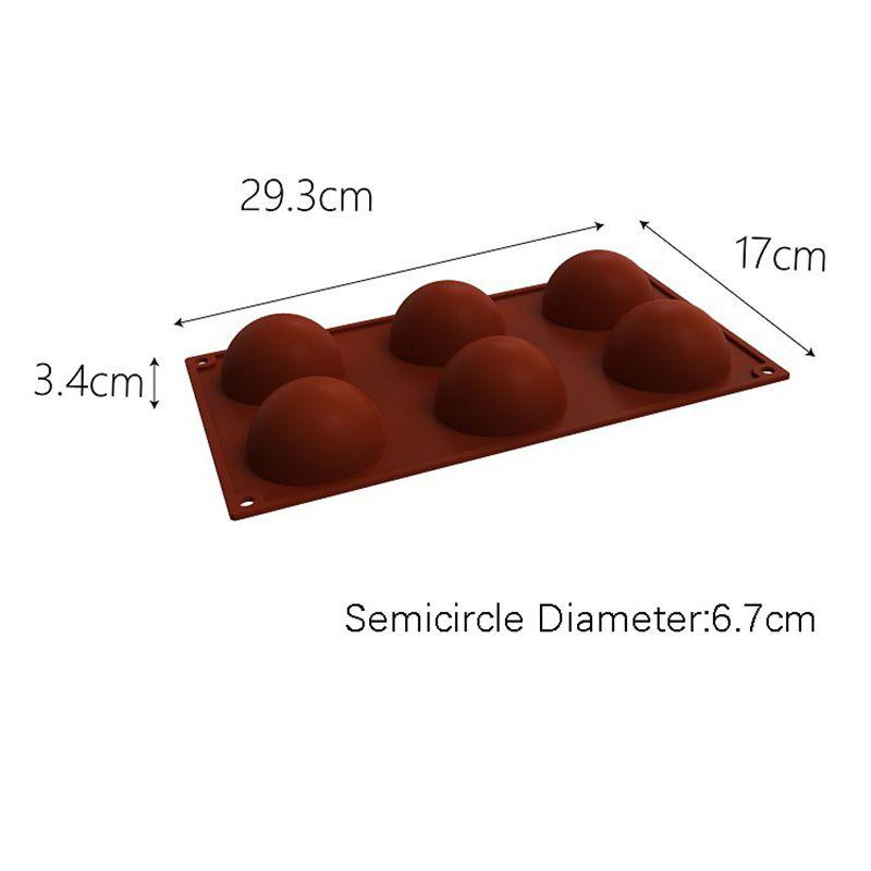 High-quality 3d Silicone Chocolate Mold For Beautiful Half Ball Cake Decorations
