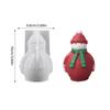 Moule de Noël en Silicone Alimentaire pour Projets d'Artisanat de Bougies Faites Main Démoulage Facile