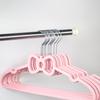 3pcs-Cute Bow Hangers Space saving Plastic Clothing Storage Shelves Suitable for Clothes Closets Jackets and Shirts