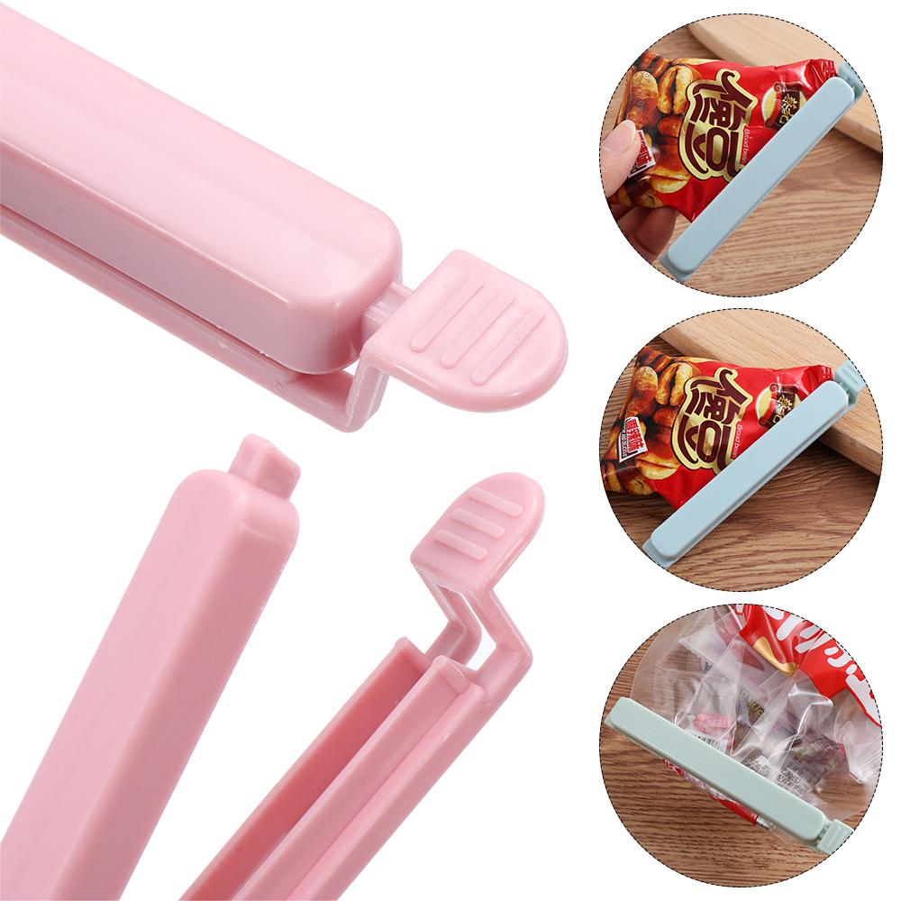 5Pcs Fashion Plastic Home Practical Sealing Clamp Kitchen Tool Food Clips Snack Bag Sealer