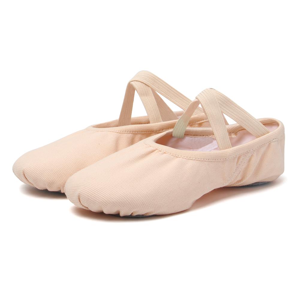Chaussures de Ballet en toile à semelle souple pour filles, pantoufles de danse, chaussures de ballerine pour enfants, chaussures de danse pour femmes