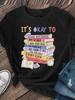 Women'S 'It'S Okay, It'S Okay' Mental Health Awareness T-Shirt   Colorful Book and Floral Print, Com