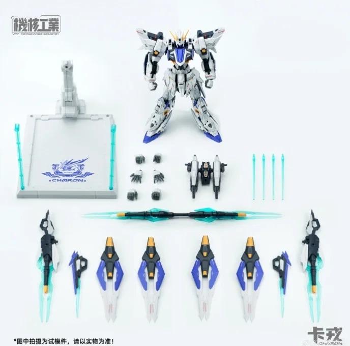 1/100 Charon Assembly Mecha Model Kit Robot Action Figure With Glowing Water Decals Collectible Desktop Ornament Toy Gifts