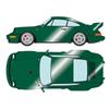 Make-Up VISION 1/43 Scale Porsche 911 (964) Carrera RSR 3.8 1993 Forest Green Metallic Finished Model VM162I