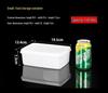 ZISIZ Large Rectangular Plastic Food Storage Container