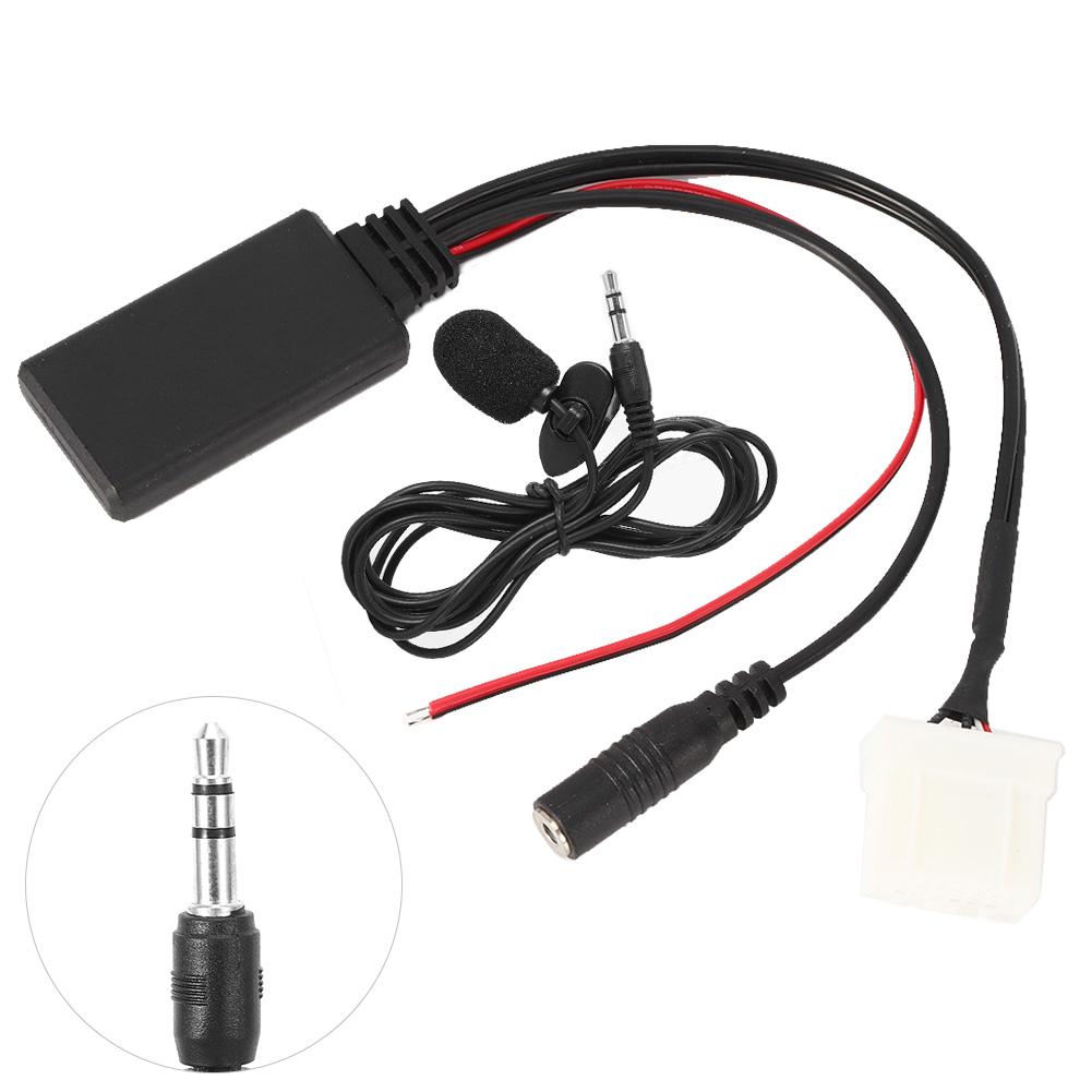 AUXin Cable Adapter Car Bluetooth 5.0 Microphone Fit for Mazda 2 3 5 6 RX8