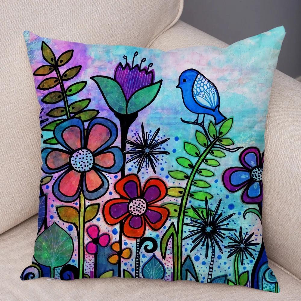 Colorful Creative Pillowcases Interior Decoration Office Living Room Home Pillowcases