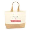Beach Tote Bag - PLANETEE - Laure On Holiday - Natural Jute - Multicolored - Made In France