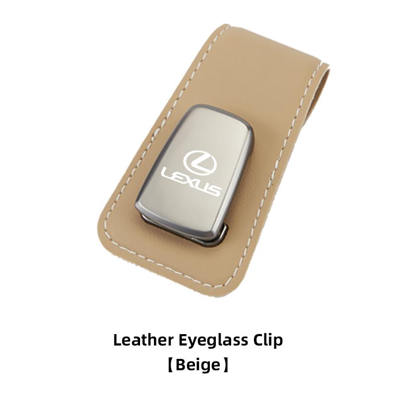 Car Sun Visor Glasses Clip leather Magnetic Storage Holder For Lexus IS250 RX350 Ct200h RX LX570 LX600 NX300 LX470 GX470 RX330QF2
