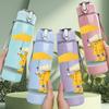 1PC Miro Abstract Signature Art 750ml Color Plastic Sports Water Bottle Leakproof Flip Straw Lid Suitable for Sports Office Home Use