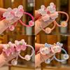 2 PCS Cute Transparent Cherry Bunny Elastic Hair Bands for Girls Children's Hair Accessories Baby Headwear Hair Ties