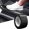Protection de Seuil de Porte de Voiture en Fibre de Carbone Nano 3D Noir - 3m, Imperméable et Anti-Rayures