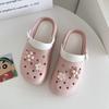Hole shoes summer 22 new thick-soled comfortable bag head half drag non-slip outer wear beach sandals