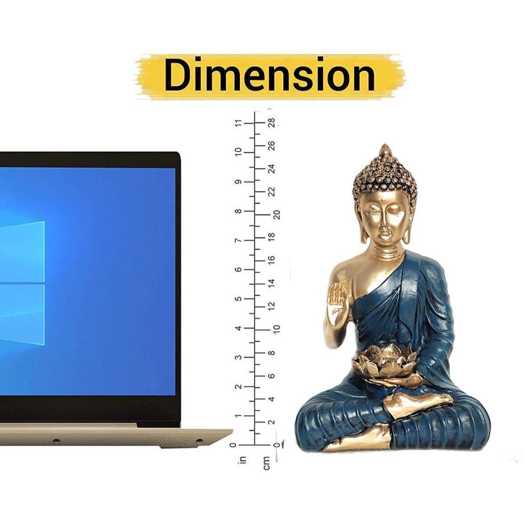 New Polystone Home Decor Decoration Buddha Idol Statue Showpiece for Home décor 1 pic Religious
