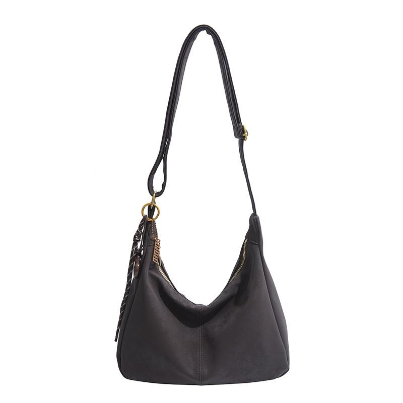 Retro Casual Suede Crossbody Bag for Women New Autumn and Winter Large Capacity Fashionable Shoulder Bag Tote Bag