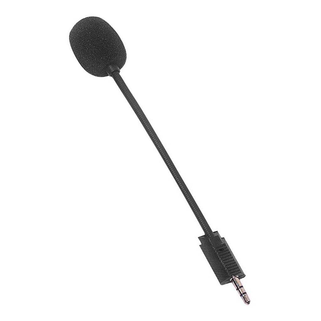 3,5 mm Abnehmbares Gaming-Mikrofon mit Schwanenhals für Plantronics Rig 700 Headsets Klare Sprachaufnahme Mikrofon Schwanenhals Schaumstofffilter