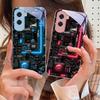 Machine Device Orange For Honor 30 50 50SE 70 Pro 90 200 200Pro Magic 4 5 7 Lite X9c Smart X50i Plus X9 X30 Glass Phone Case