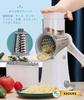 Multi-functional Vegetable Slicer Set with Julienne Cutter, Grater, and Chopper, Perfect for 5-in-1 Cooking (white)