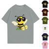 Children's Printed Round Neck Short-sleeved T-shirt Top