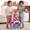 MEGA Block Pack Educational Toy for Ages 1 and Up Pastel Color 80-Piece (Pink) - - (DCH62)