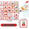 Christmas Bingo Game Set Festive Cards for Family Fun Interactive Party Activity Festive Bingo Playing Cards Set