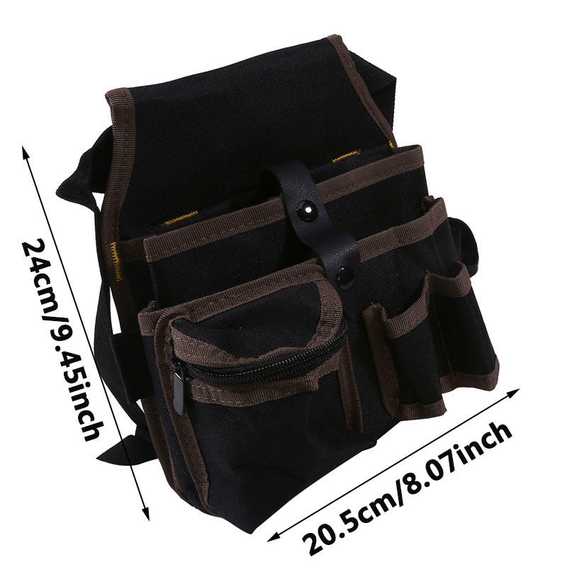 Multi-Function Tool Bag Oxford Cloth Electrician Bag Multi-Pocket Waterproof Anti-Fall Waist Bag Organizers Tool Bag