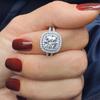 Fashion Women's Rings with Bling Cubic Zirconia Simple and Elegant Finger Accessories High Quality Wedding Bands Jewelry