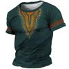 African Clothes For Men Dashiki T Shirt Traditional Wear Clothing Short Sleeve Casual Retro Streetwear Vintage Ethnic Style
