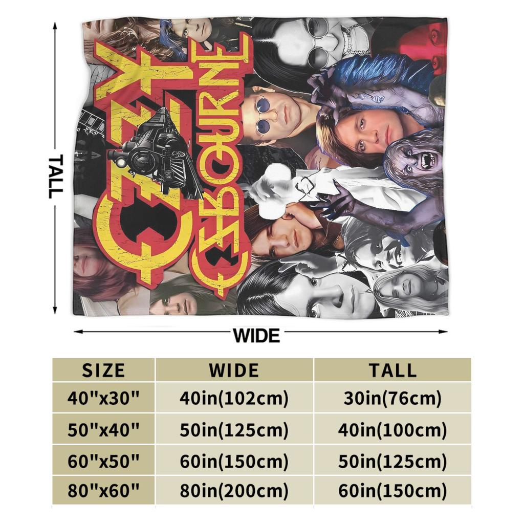 Ozzy Osbourne Blanket Quality Soft Bedding Throws Autumn Kids Bedroom Fluffy Bedspread