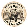 Camping Retro Aluminium Wandkunst Herz Design Vintage Wohnmobil Schild Heimdekoration