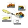 1 sztuk obrotowy metalowy VIB wibracyjna przynęta Spinner łyżka przynęty wędkarskie 13g 16g 20g przyrządy pstrąg zimowe wędkarstwo twarde przynęty Tackle Pesca