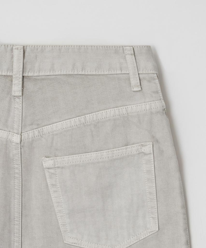 Jeonggamseutyudio Pigment Dyed Denim Skirt_3 Color