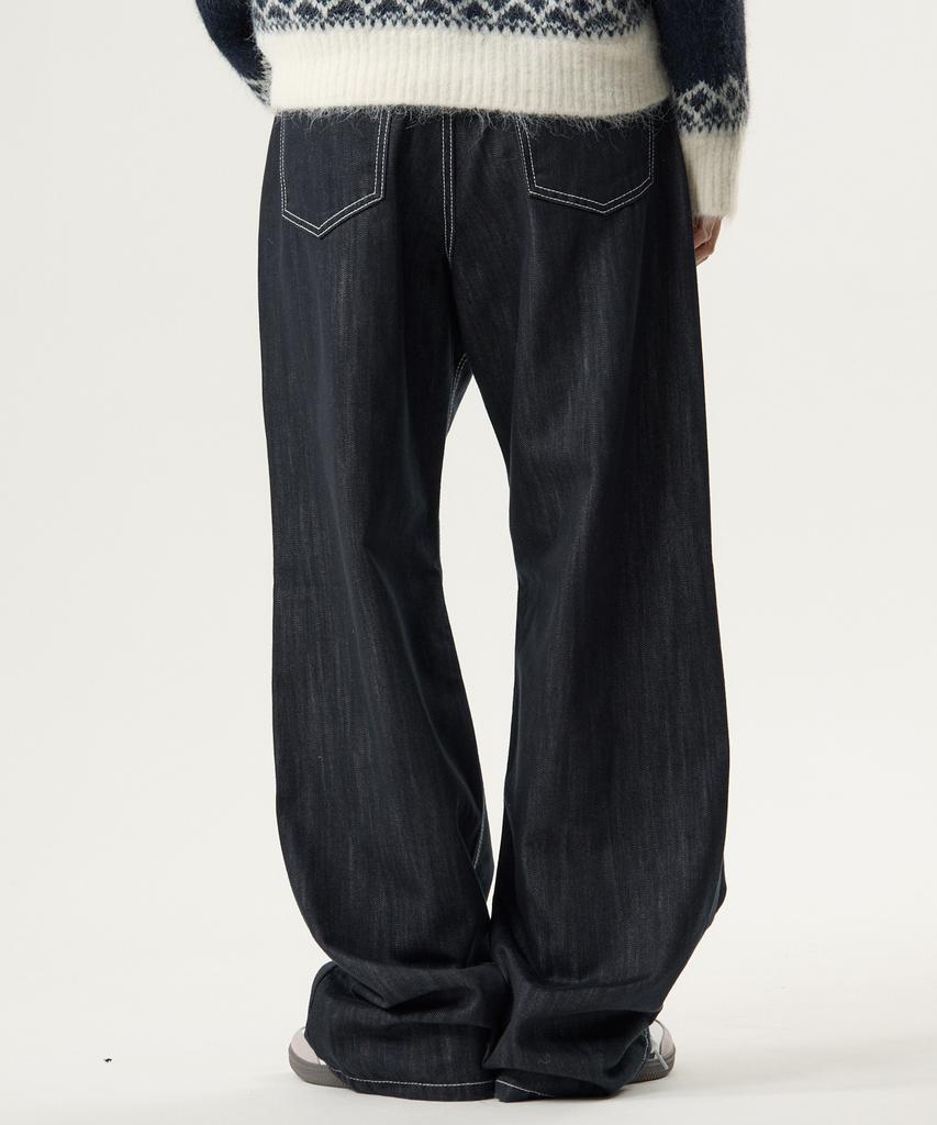UNKNOWN PLANET Wide Denim Pants Indigo
